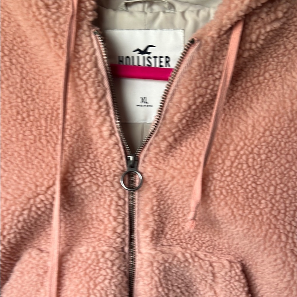 Hollister Pink Sherpa Hoodie
